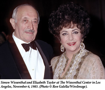 Simon Wiesenthal and Elizabeth Taylor
